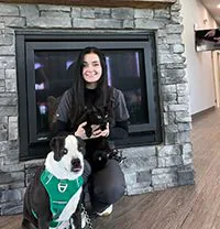 Erika With Dog