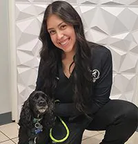 Marissa With Small Dog